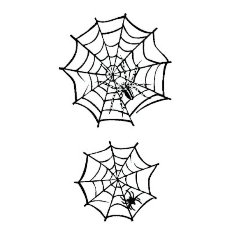 タトゥーシール　蜘蛛の巣