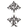 タトゥーシール　命・炎