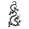 タトゥーシール　黒ドラゴン