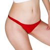 光沢ストレッチシンプルＴバック　２Ｌサイズ　レッド