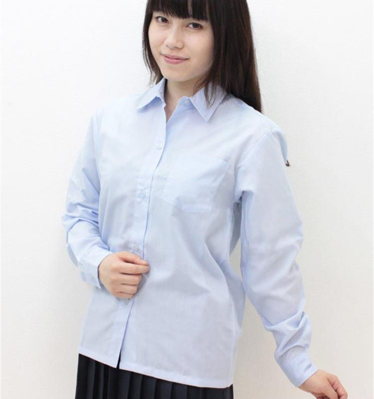 Alternative view of 【１６７０円★数量限定】長袖シャツ単品　サックス　Ｍ＜お一人様１点限り＞